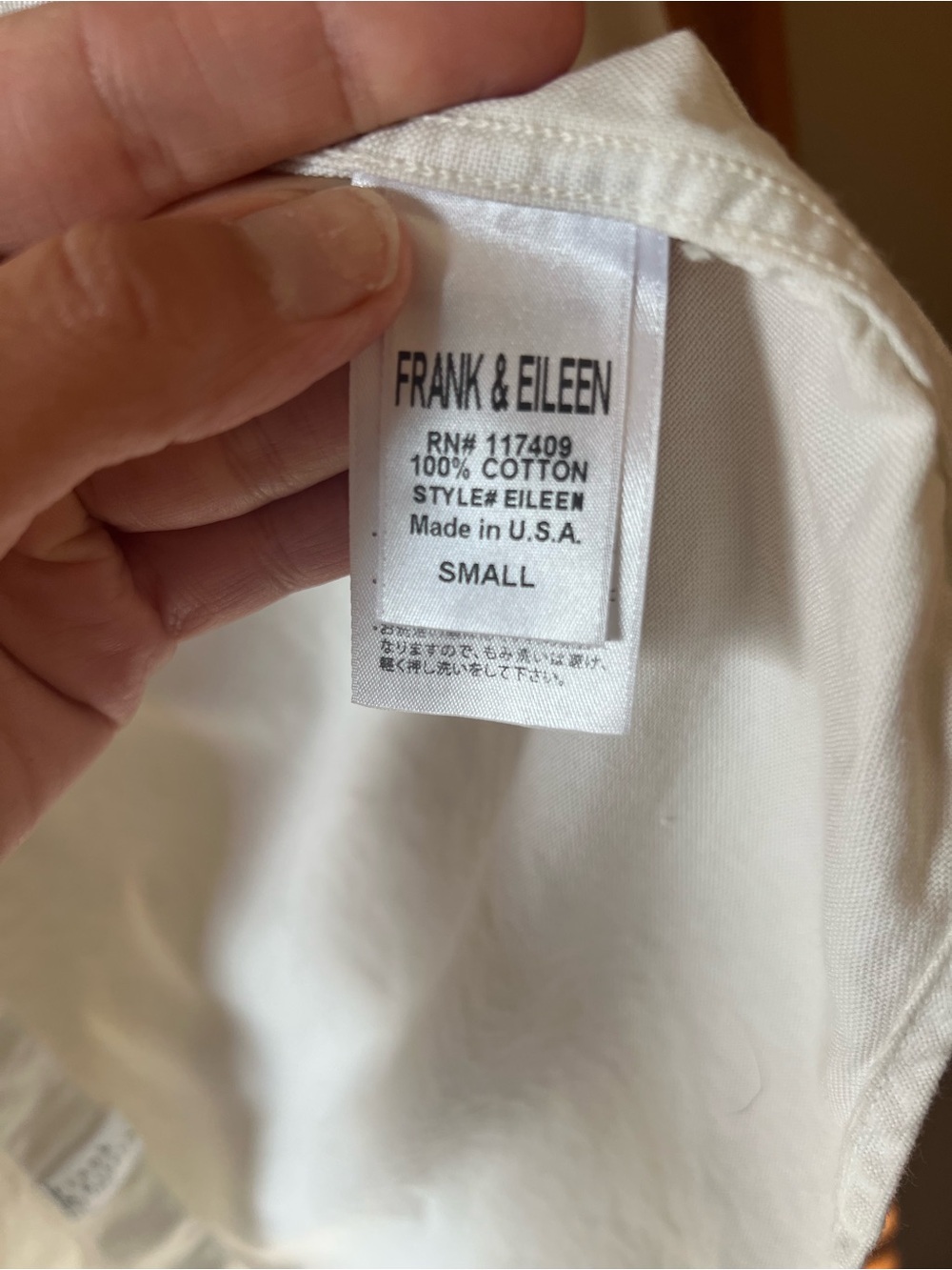Frank & Eileen “Eileen” Sand colored Button-Up Shirt - Picture 3 of 3